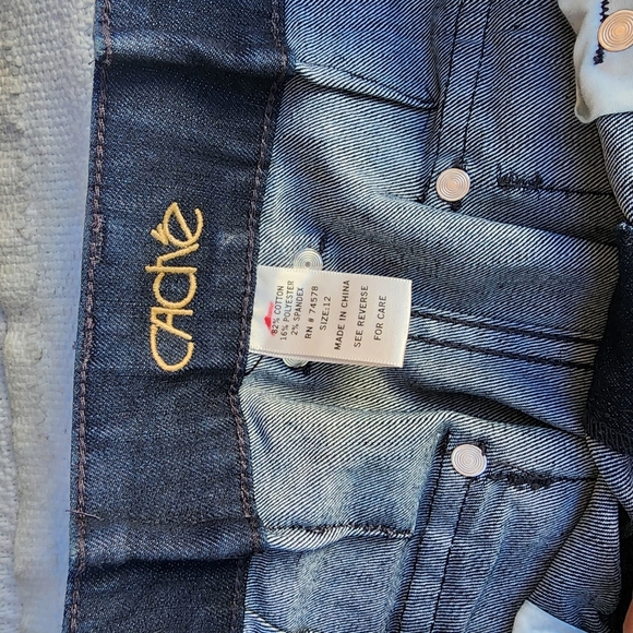 Caché Gold button cuffed‎ trouser jeans 12 - Picture 10 of 13